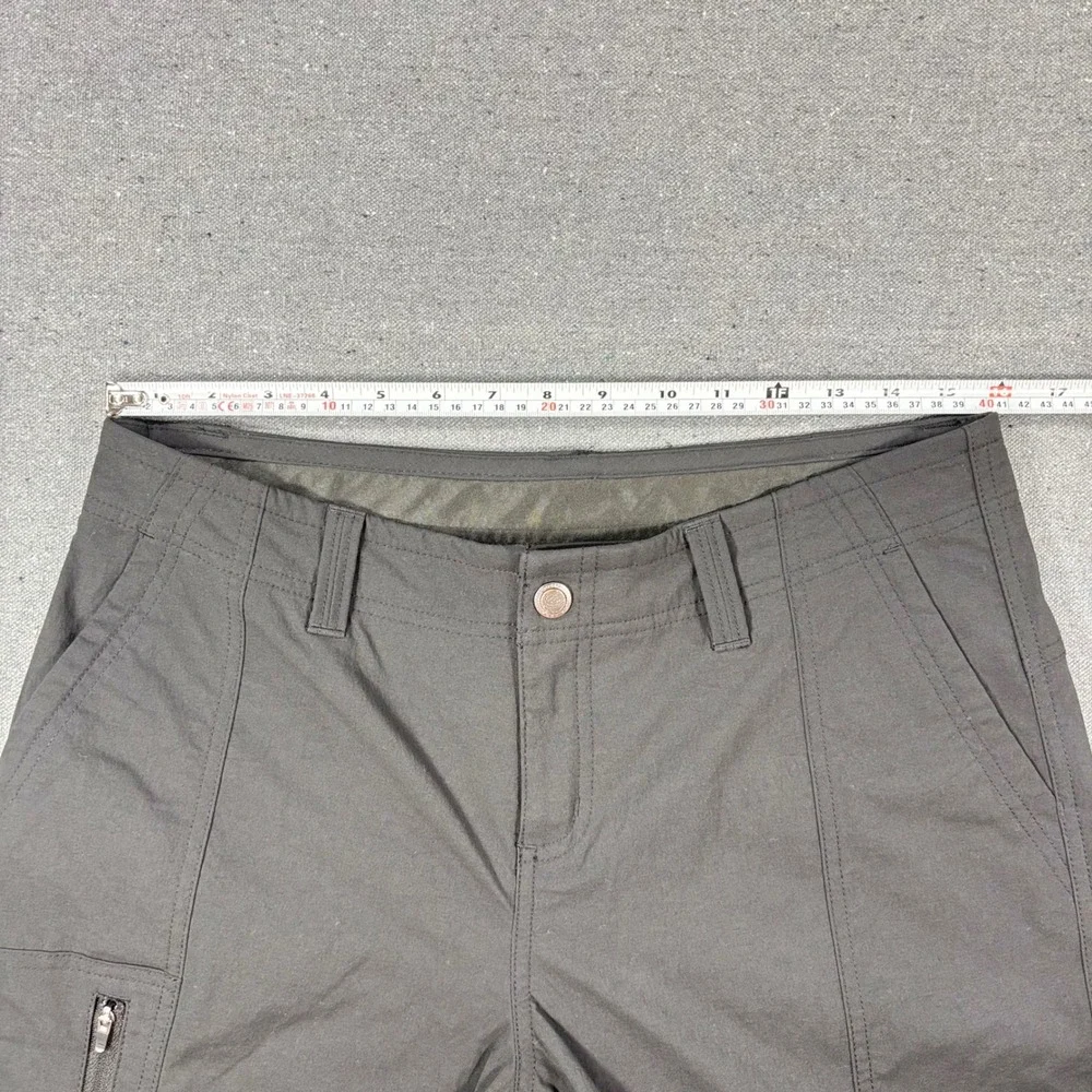 Royal Robbins Women's Black Hiking Pants Sz 10 Short Roll-up Legs NWOT